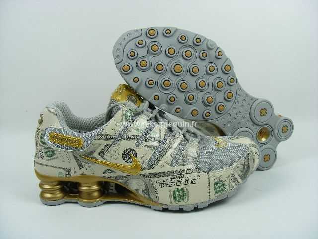 Nouvelle Arrial Hommes Nike Shox Nz 3013 Or
